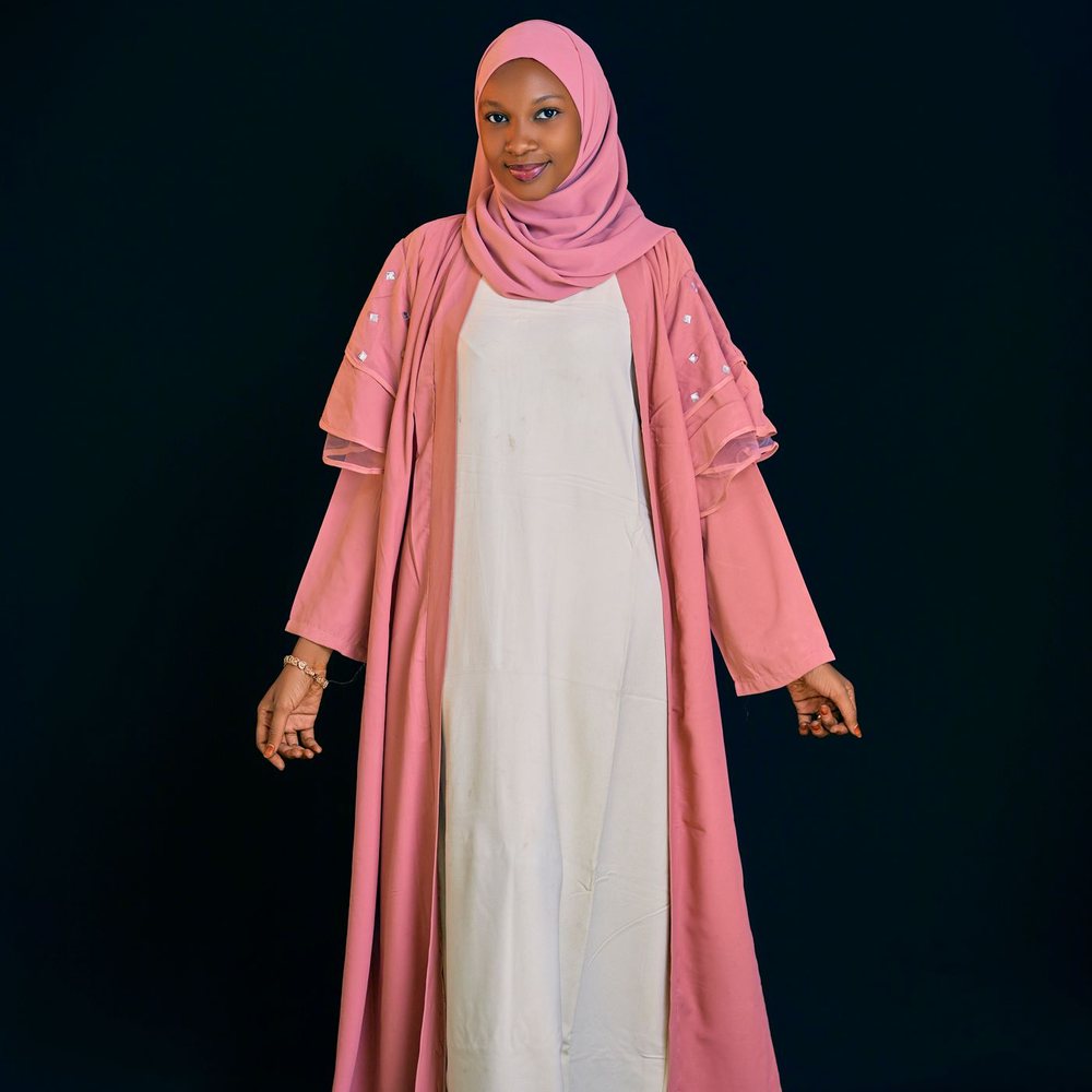 Kimono Open Abaya – Dusty Rose